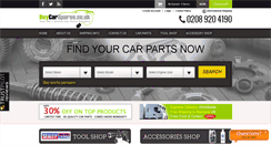 Desktop Screenshot of buycarspares.co.uk